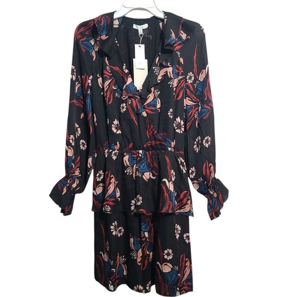 Joie Dresses & Skirts - Joie Nour Silk Tiered Ruffle Floral Dress Multicolor Size XS NWT